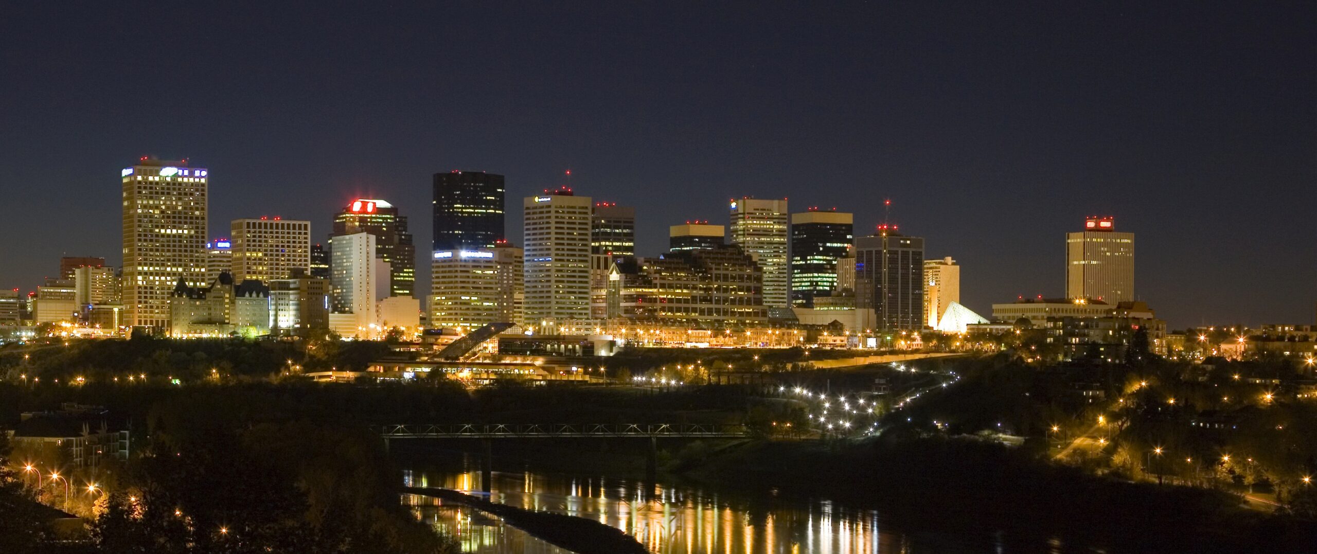 Edmonton Skyline Night